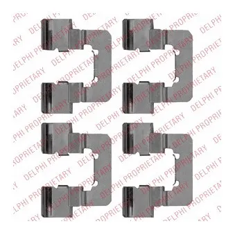 Kit d'accessoires, plaquette de frein à disque DELPHI LX0534