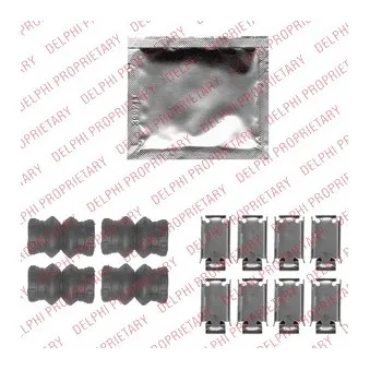 Kit d'accessoires, plaquette de frein à disque DELPHI LX0535