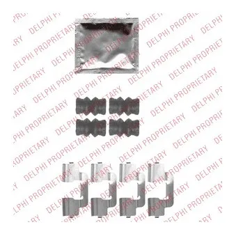 Kit d'accessoires, plaquette de frein à disque DELPHI LX0536