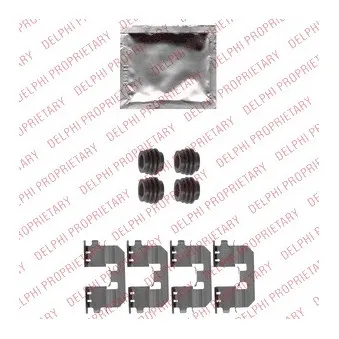 Kit d'accessoires, plaquette de frein à disque DELPHI LX0545