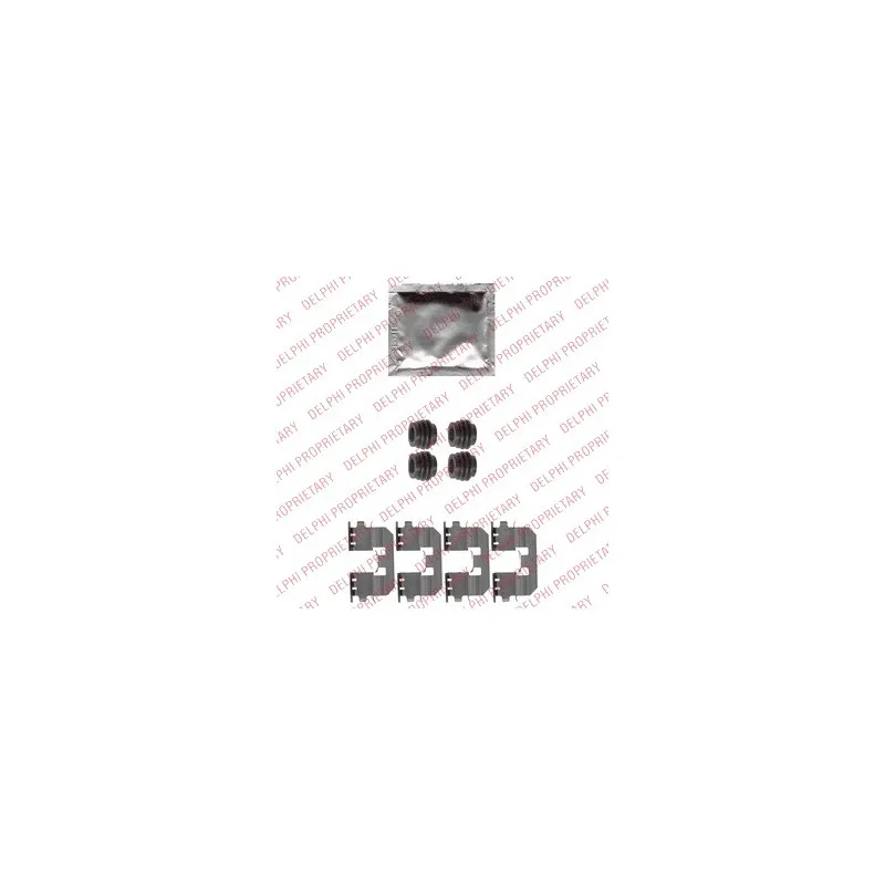 Kit d'accessoires, plaquette de frein à disque DELPHI LX0545