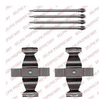 Kit d'accessoires, plaquette de frein à disque DELPHI LX0546