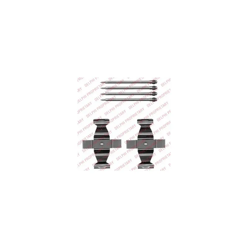 Kit d'accessoires, plaquette de frein à disque DELPHI LX0546