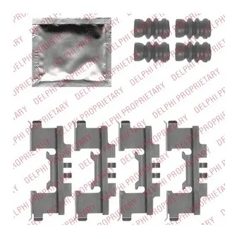Kit d'accessoires, plaquette de frein à disque DELPHI
