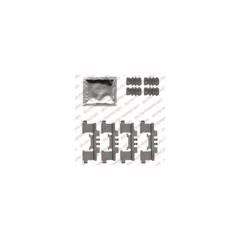Kit d'accessoires, plaquette de frein à disque DELPHI LX0547