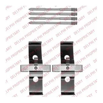 Kit d'accessoires, plaquette de frein à disque DELPHI LX0548