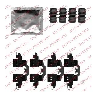 Kit d'accessoires, plaquette de frein à disque DELPHI LX0550