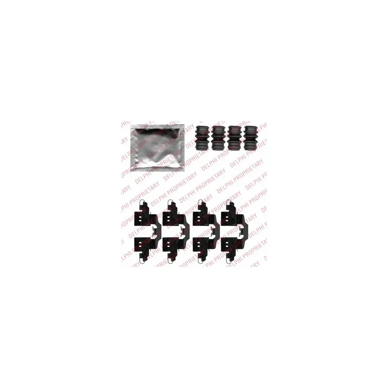 Kit d'accessoires, plaquette de frein à disque DELPHI LX0550
