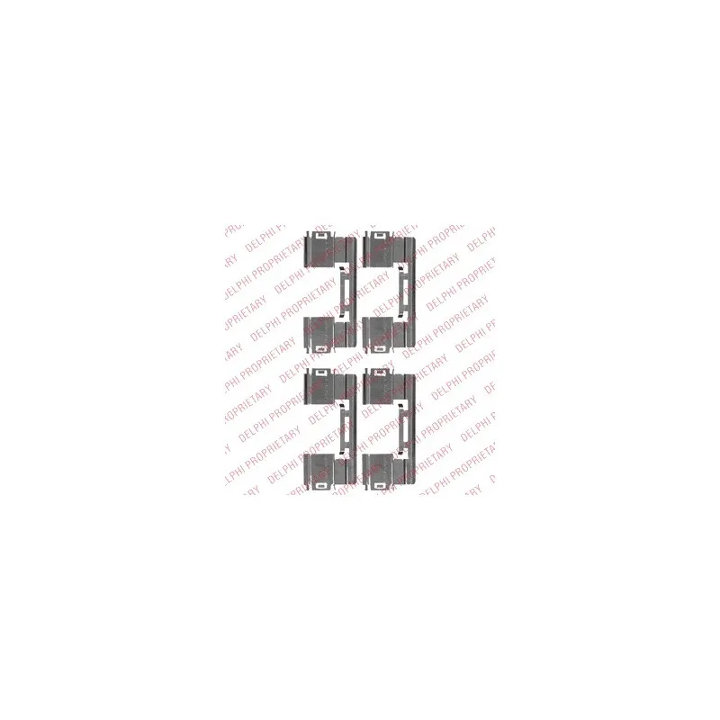 Kit d'accessoires, plaquette de frein à disque DELPHI LX0551