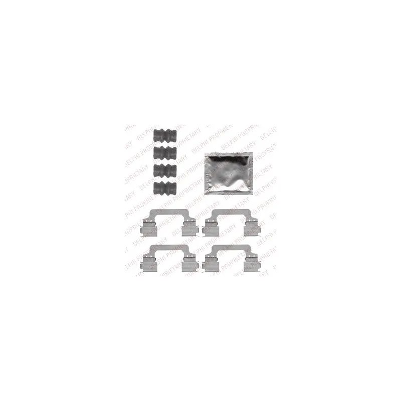 Kit d'accessoires, plaquette de frein à disque DELPHI LX0553
