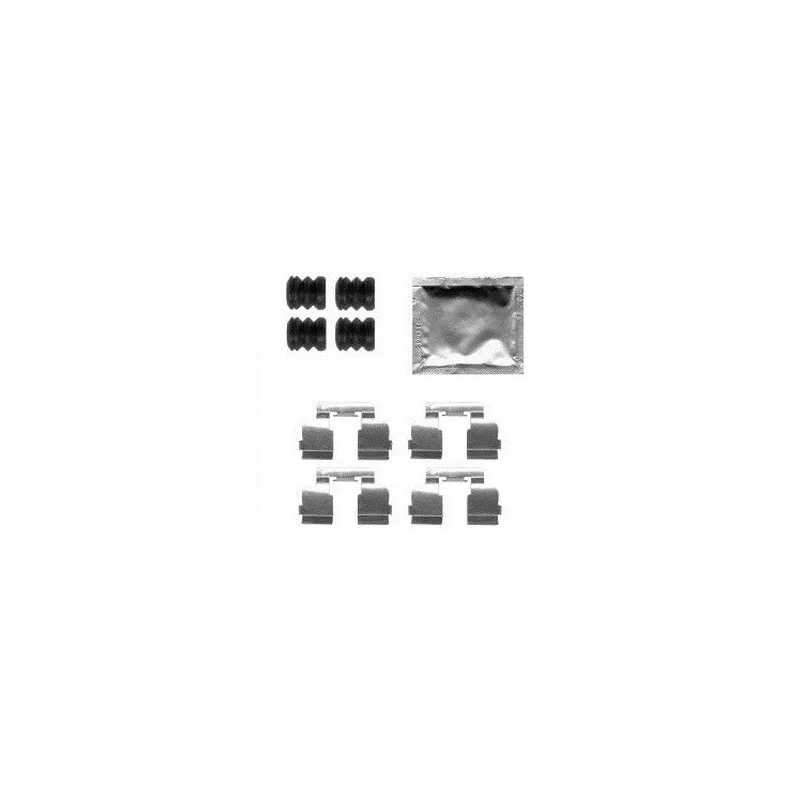 Kit d'accessoires, plaquette de frein à disque DELPHI LX0554