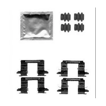 Kit d'accessoires, plaquette de frein à disque DELPHI LX0556