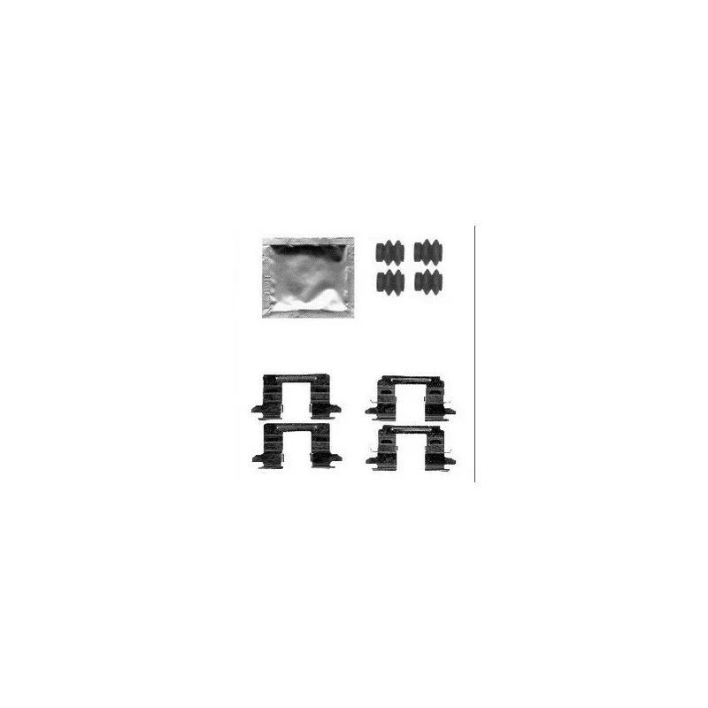 Kit d'accessoires, plaquette de frein à disque DELPHI LX0556