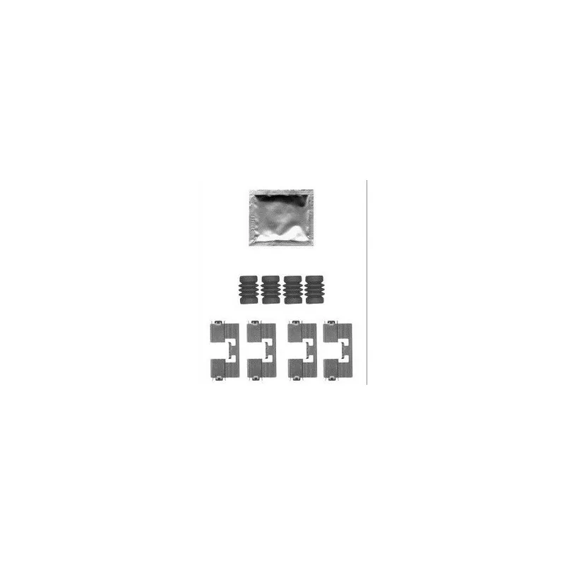 Kit d'accessoires, plaquette de frein à disque DELPHI LX0558