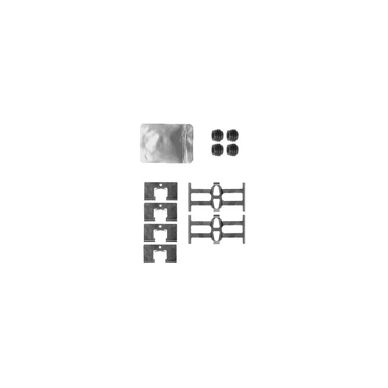 Kit d'accessoires, plaquette de frein à disque DELPHI LX0562
