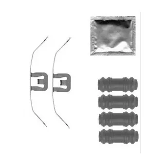 Kit d'accessoires, plaquette de frein à disque DELPHI LX0564