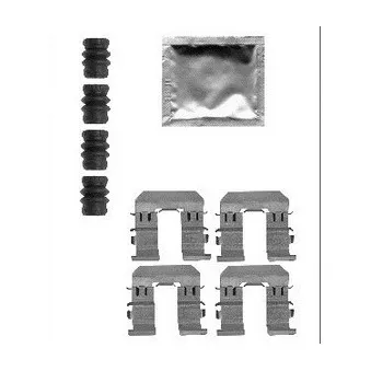 Kit d'accessoires, plaquette de frein à disque DELPHI LX0565