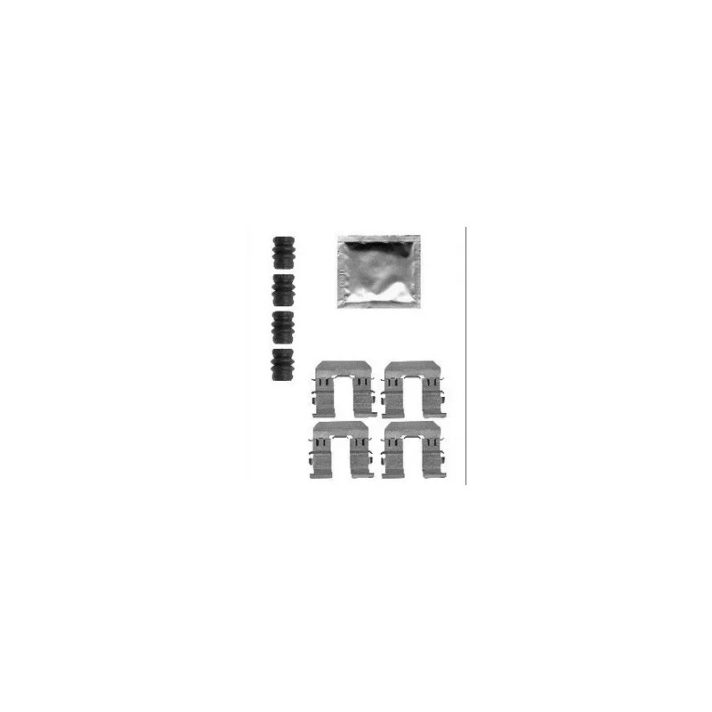 Kit d'accessoires, plaquette de frein à disque DELPHI LX0565