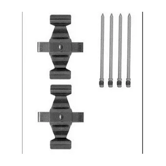 Kit d'accessoires, plaquette de frein à disque DELPHI LX0566