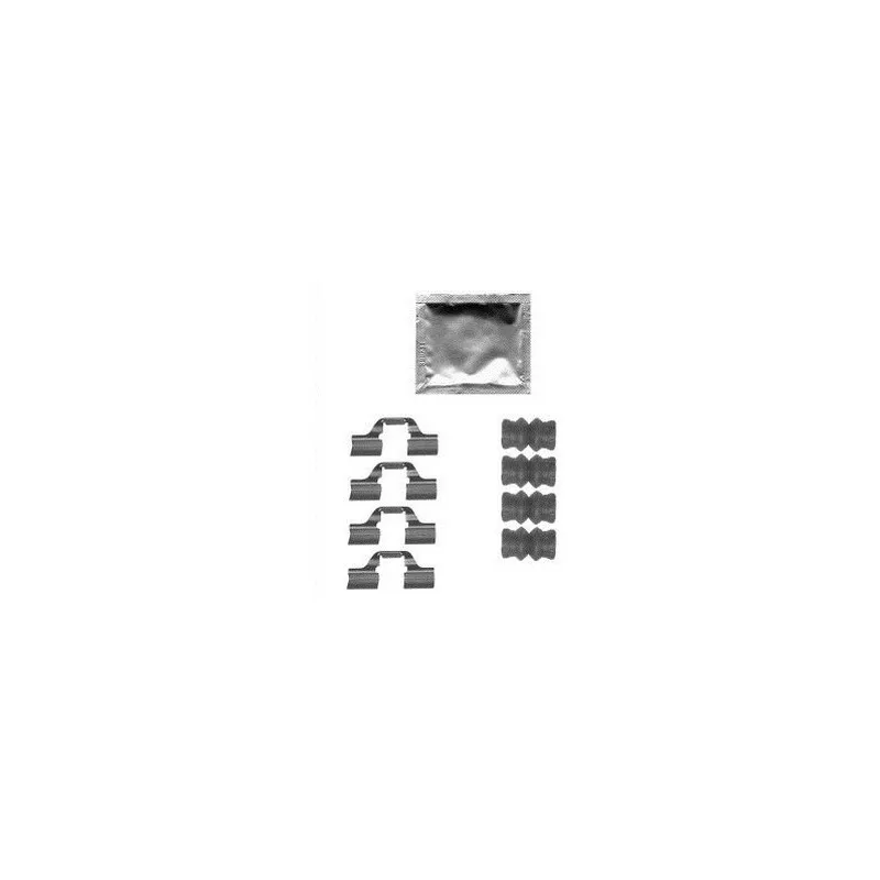 Kit d'accessoires, plaquette de frein à disque DELPHI LX0567