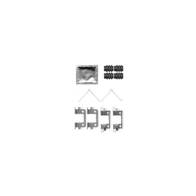 Kit d'accessoires, plaquette de frein à disque DELPHI LX0568