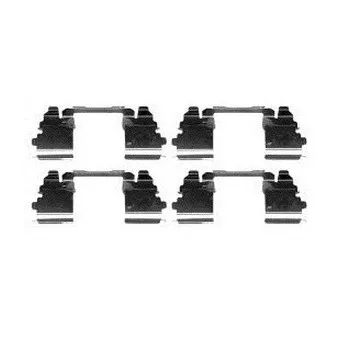 Kit d'accessoires, plaquette de frein à disque DELPHI LX0572