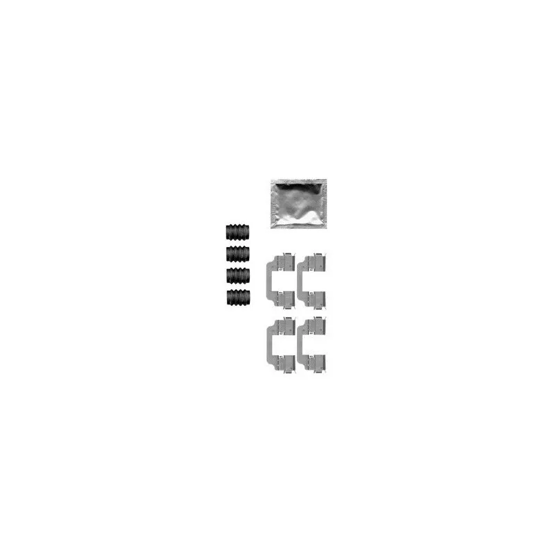Kit d'accessoires, plaquette de frein à disque DELPHI LX0576