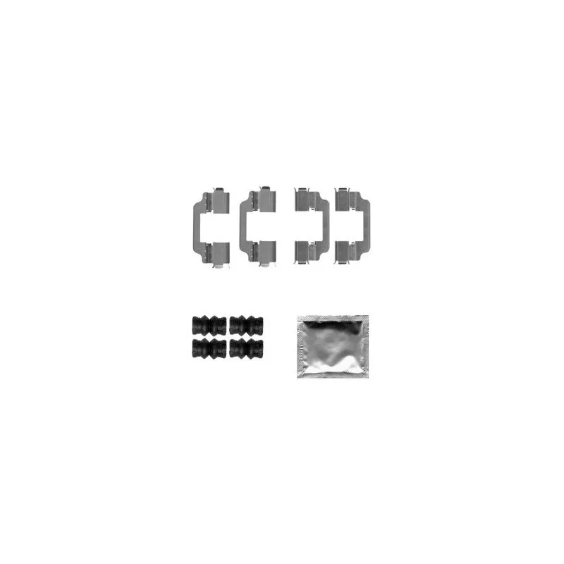 Kit d'accessoires, plaquette de frein à disque DELPHI LX0580