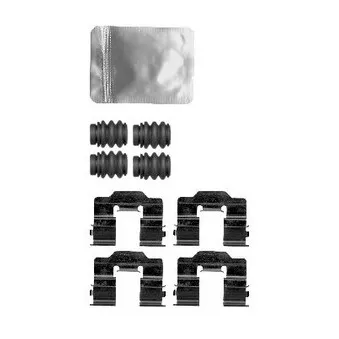 Kit d'accessoires, plaquette de frein à disque DELPHI LX0581