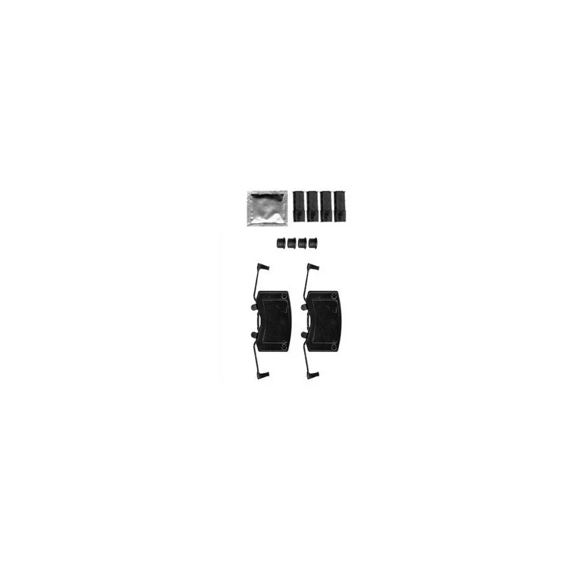 Kit d'accessoires, plaquette de frein à disque DELPHI LX0582