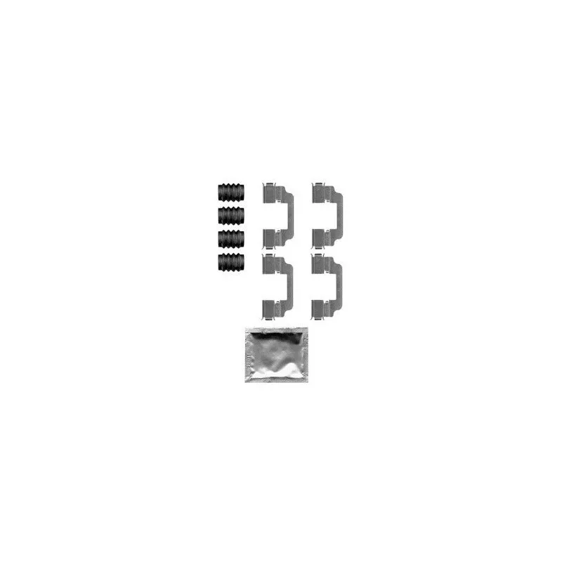 Kit d'accessoires, plaquette de frein à disque DELPHI LX0584