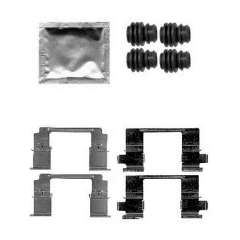 Kit d'accessoires, plaquette de frein à disque DELPHI LX0585