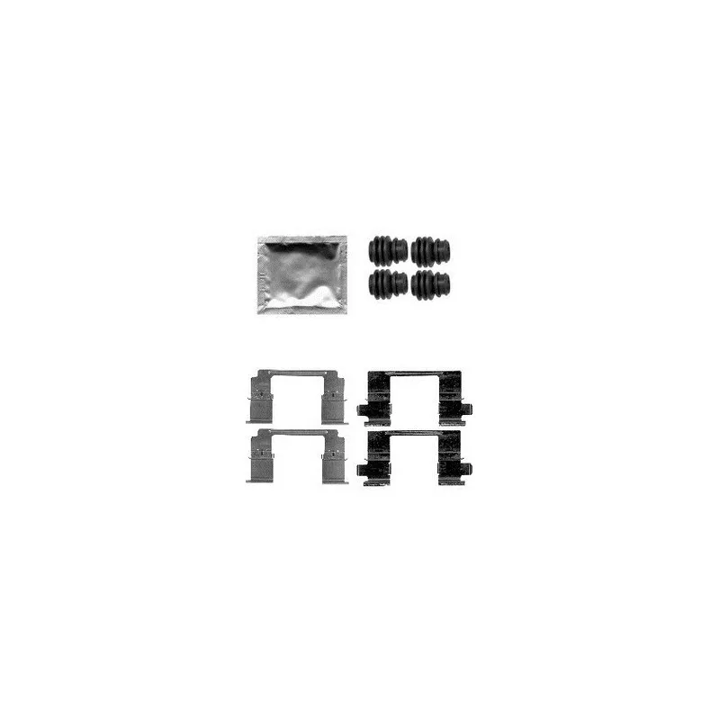 Kit d'accessoires, plaquette de frein à disque DELPHI LX0585