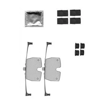 Kit d'accessoires, plaquette de frein à disque DELPHI LX0587