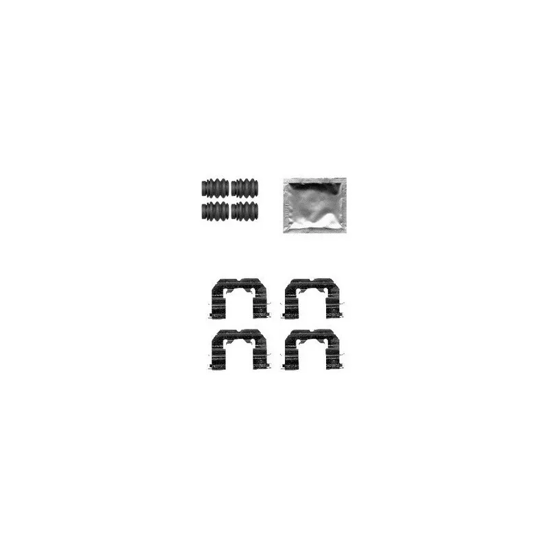 Kit d'accessoires, plaquette de frein à disque DELPHI LX0589