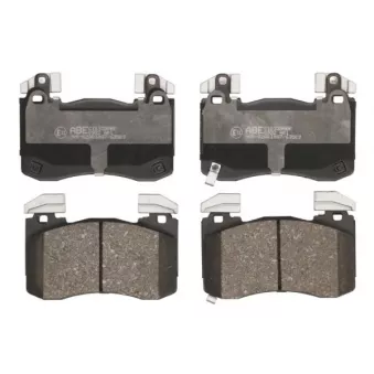 Jeu de 4 plaquettes de frein avant ABE C10339ABE
