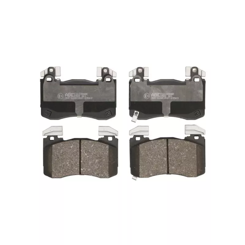 Jeu de 4 plaquettes de frein avant ABE C10339ABE