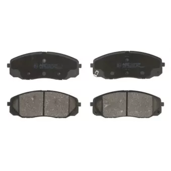 Jeu de 4 plaquettes de frein avant ABE C10340ABE