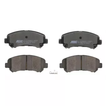 Jeu de 4 plaquettes de frein avant ABE C11086ABE-P
