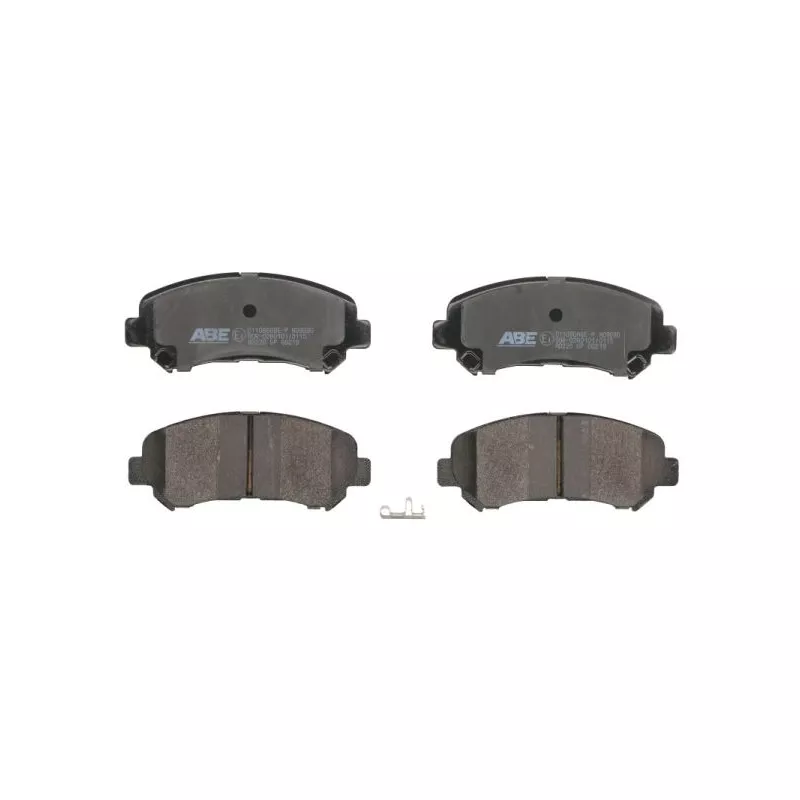 Jeu de 4 plaquettes de frein avant ABE C11086ABE-P