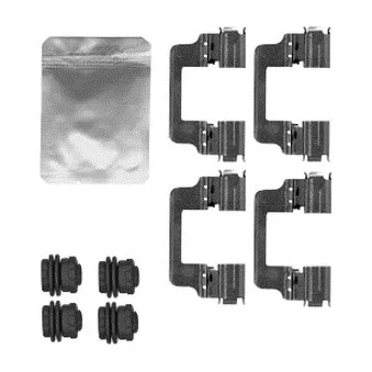 Kit d'accessoires, plaquette de frein à disque DELPHI LX0591