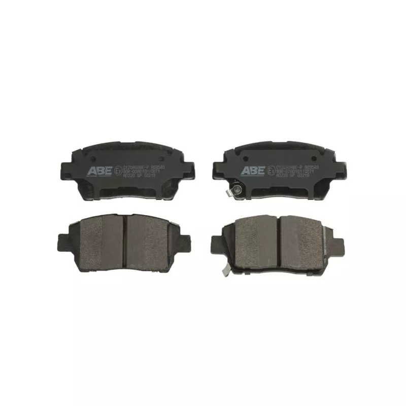 Jeu de 4 plaquettes de frein avant ABE C12086ABE-P
