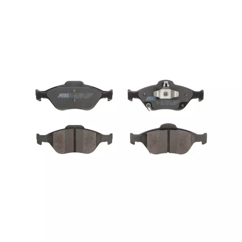 Jeu de 4 plaquettes de frein avant ABE C12118ABE-P