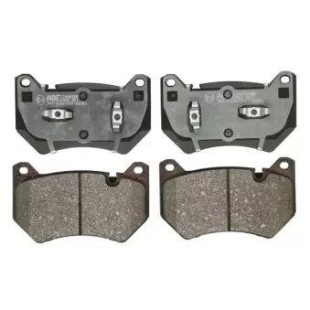 Jeu de 4 plaquettes de frein avant ABE C1A062ABE