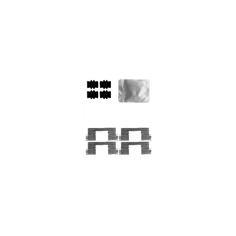 Kit d'accessoires, plaquette de frein à disque DELPHI LX0592