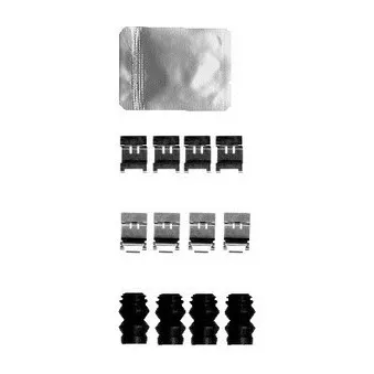 Kit d'accessoires, plaquette de frein à disque DELPHI LX0593