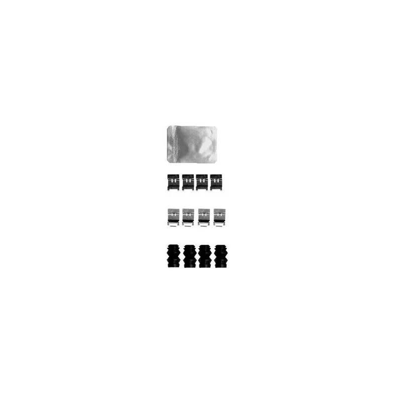 Kit d'accessoires, plaquette de frein à disque DELPHI LX0593