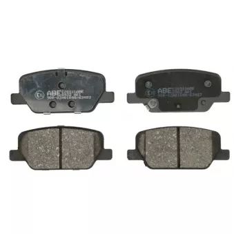 Jeu de 4 plaquettes de frein arrière ABE C20518ABE