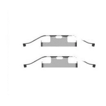 Kit d'accessoires, plaquette de frein à disque DELPHI LX0596