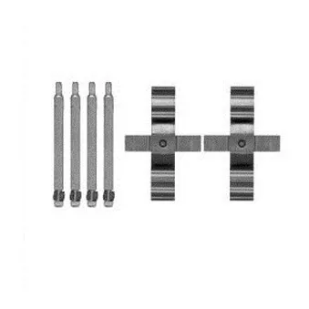 Kit d'accessoires, plaquette de frein à disque DELPHI LX0598